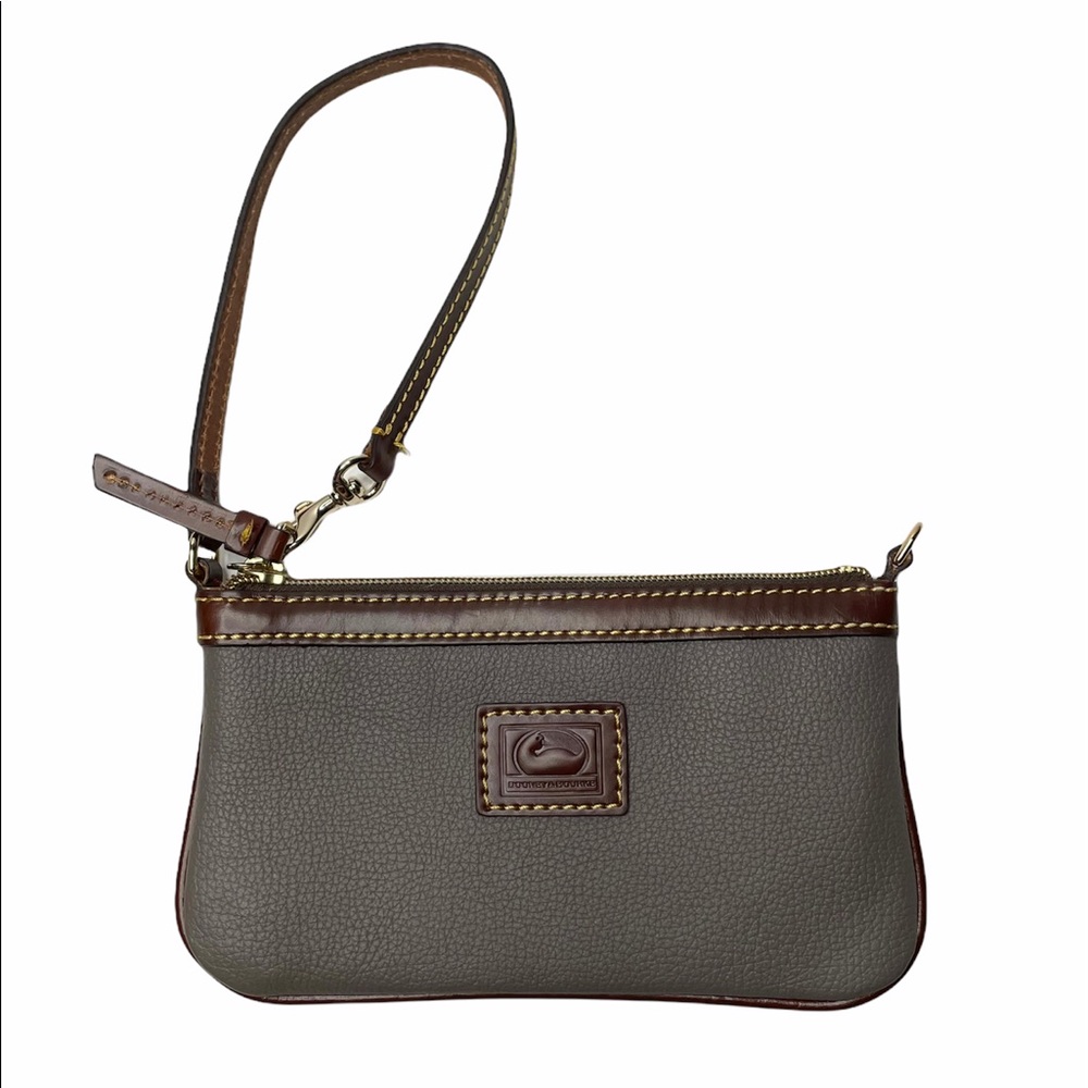 Dooney & Bourke | Belvedere Large Slim Leather Wristlet In Taupe